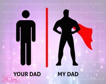 Download Popular items for dad is a superhero on Etsy