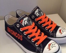 Popular items for broncos shoes on Etsy