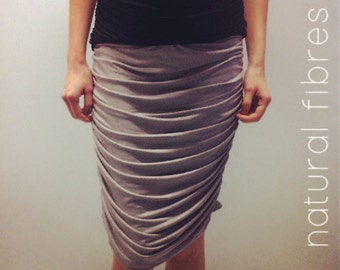 Natural Eco Bamboo Rouched Maternity Skirt
