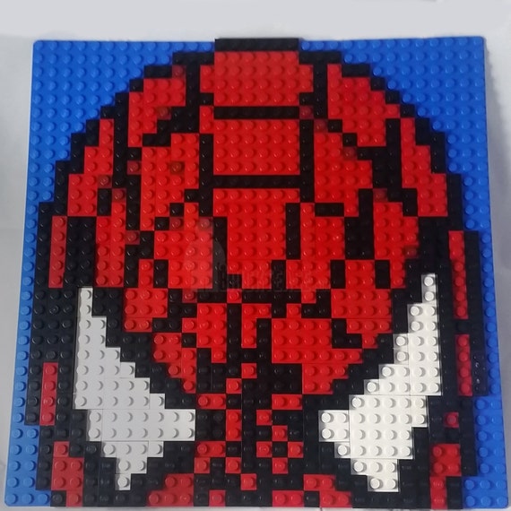 spiderman lego mosaic