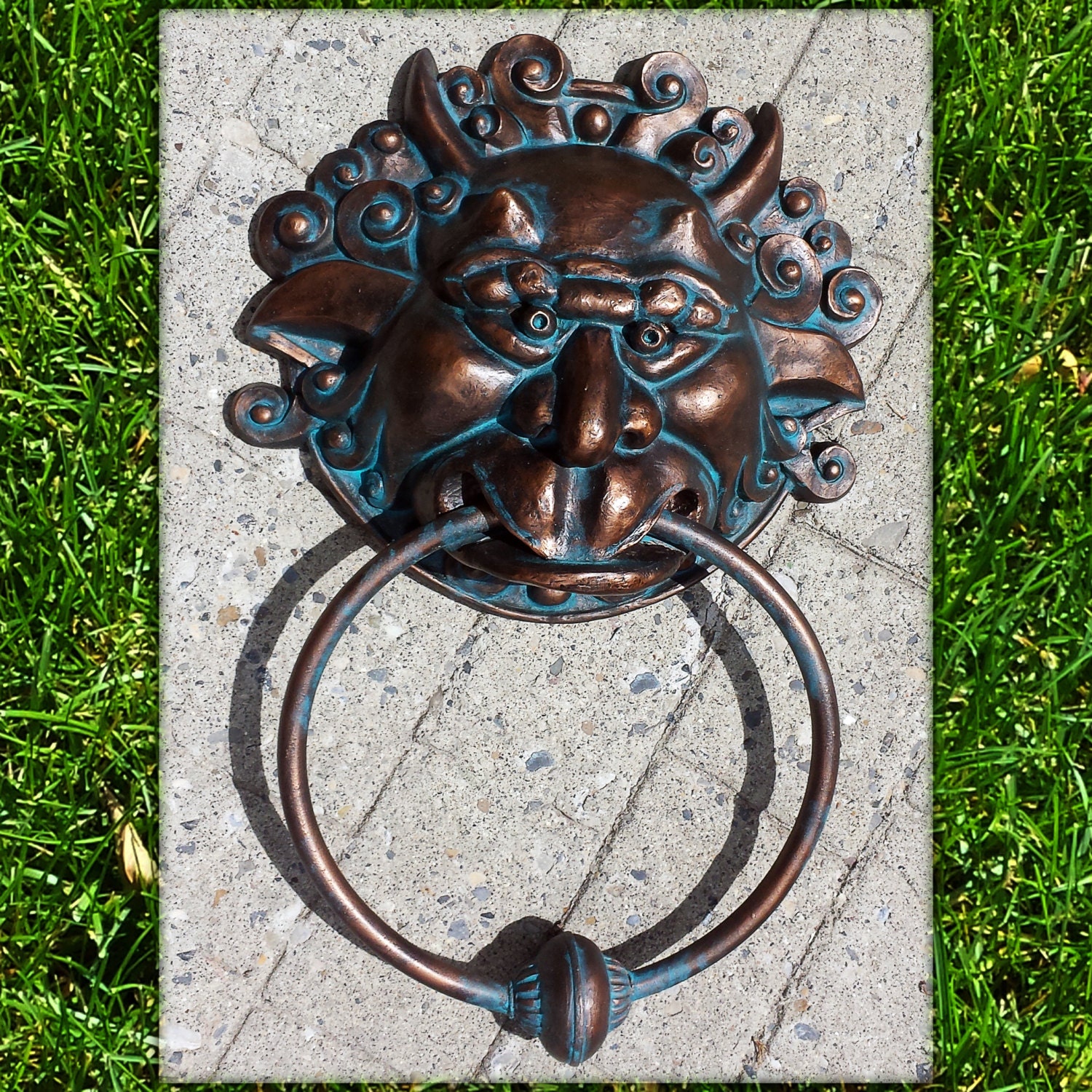Labyrinth Door Knocker with Ring by BigEffectProps on Etsy