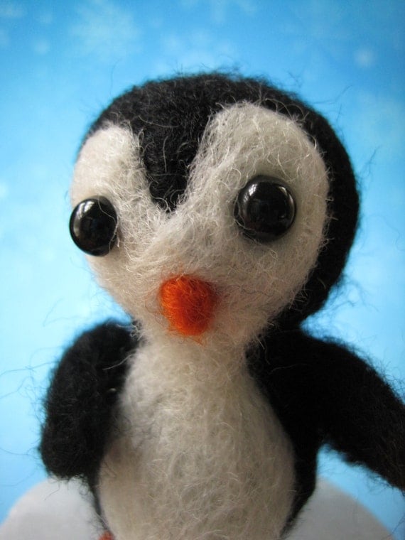 Penguin Needle Felted Penguin