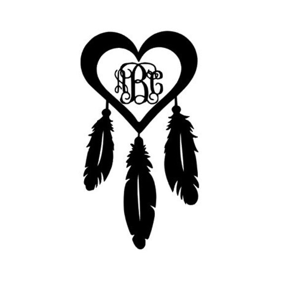 Download dream catcher car decal// custom monogram decal// by ...