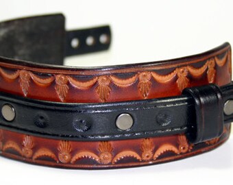 Leather Wrist Cuff Western Rock Star Bracelet