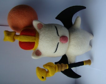 Final Fantasy - Moogle - King Moggle Mog - Realm Reborn - Needle felting - FFXIV