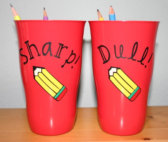 Sharp/Dull Pencil Cups By CustomCal On Etsy