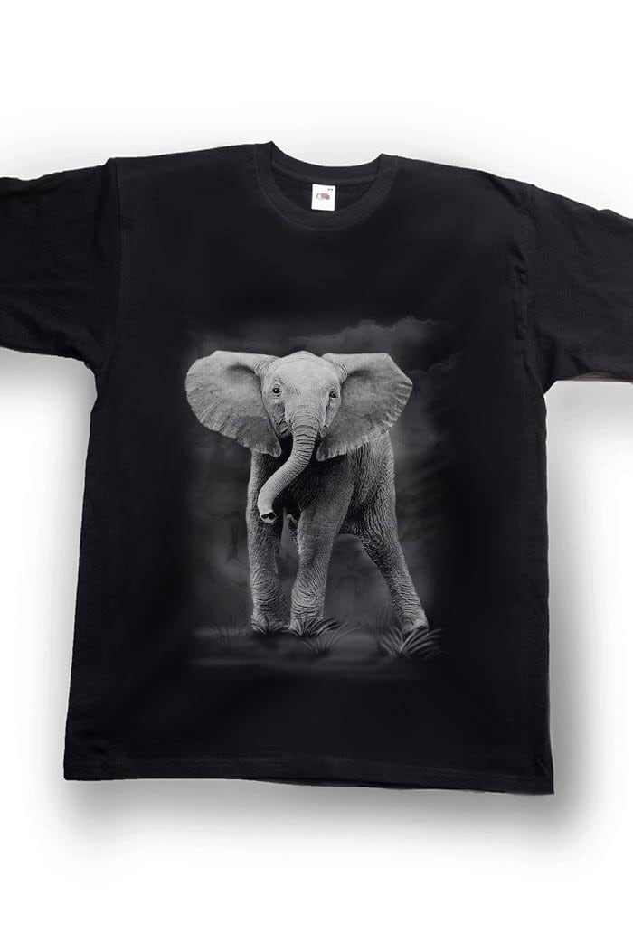 Airbrushed Baby Elephant T-shirt African Tee Shirt in all