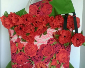 Fancy Floral Fiesta Tote Bag