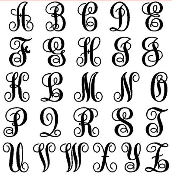 Free Interlocking Monogram Font Svg Download | Literacy Basics