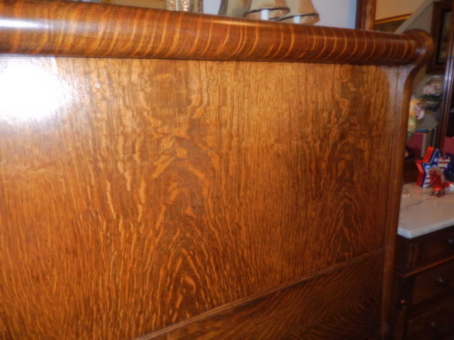 TIGER OAK HEADBOARD for Full Size Bed Haute Juice