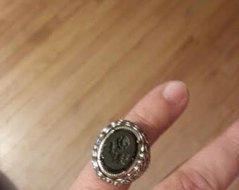Vintage Sarah Coventry Silver Tone "Flip" Ring