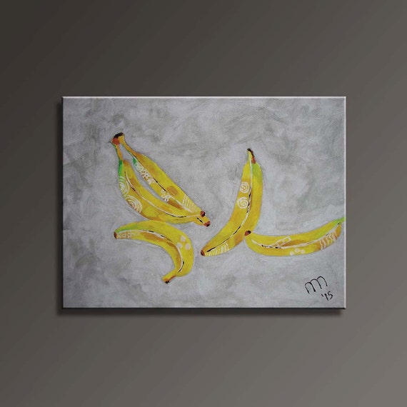Banana Canvas Painting 40x30cm