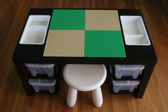 Items similar to Extra Large Lego Table With Shelves. (FREE SHIPPING ...