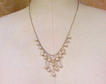 necklace with freshwater pearls