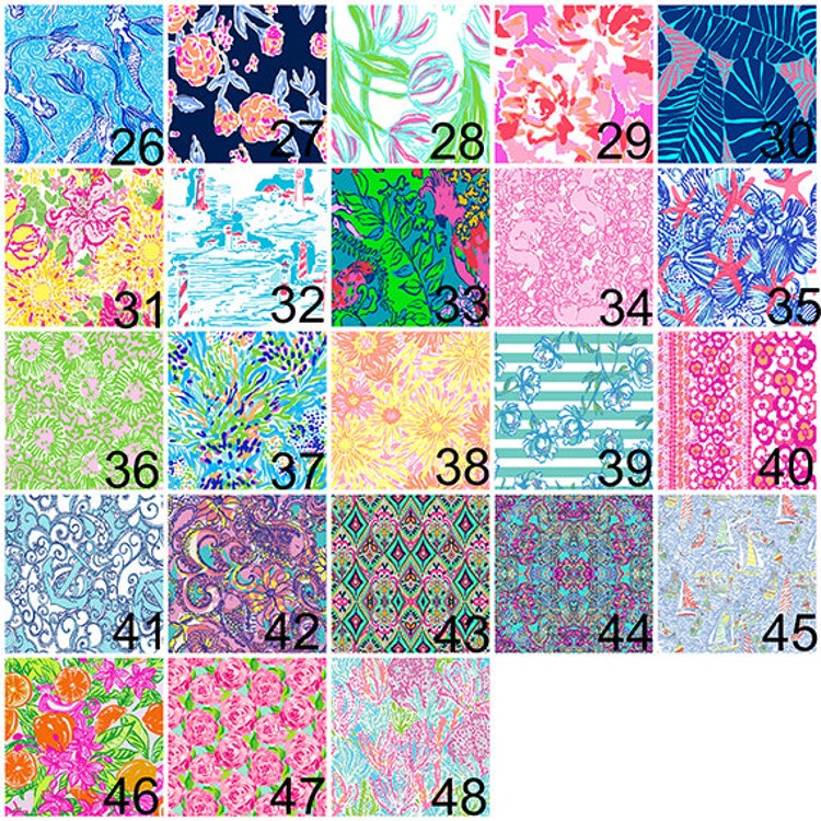 Lilly Pulitzer Patterned Vinyl Sheets 12 x 12 by CrafterHaven