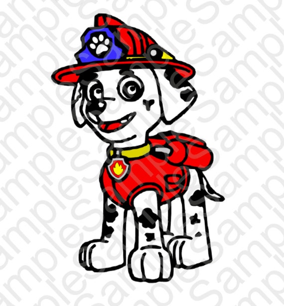 Download Marshall Paw Patrol Inspired SVG and DXF Cut by ...