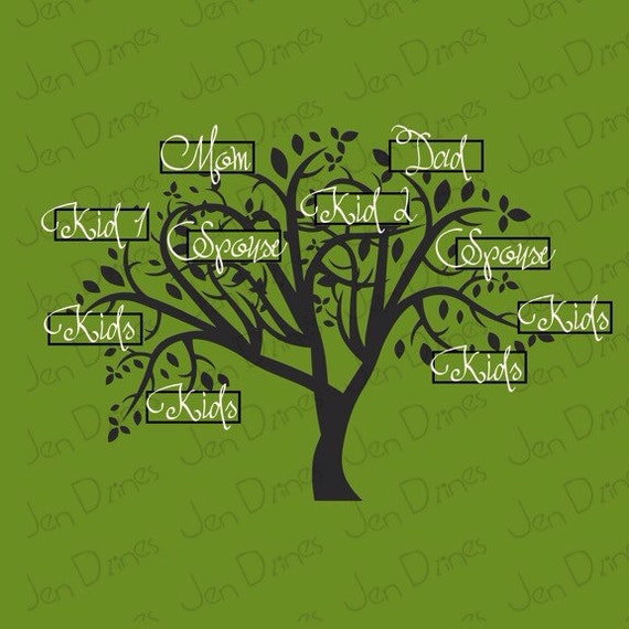 Download Family Tree SVG cutting file instant download by JenDzines ...