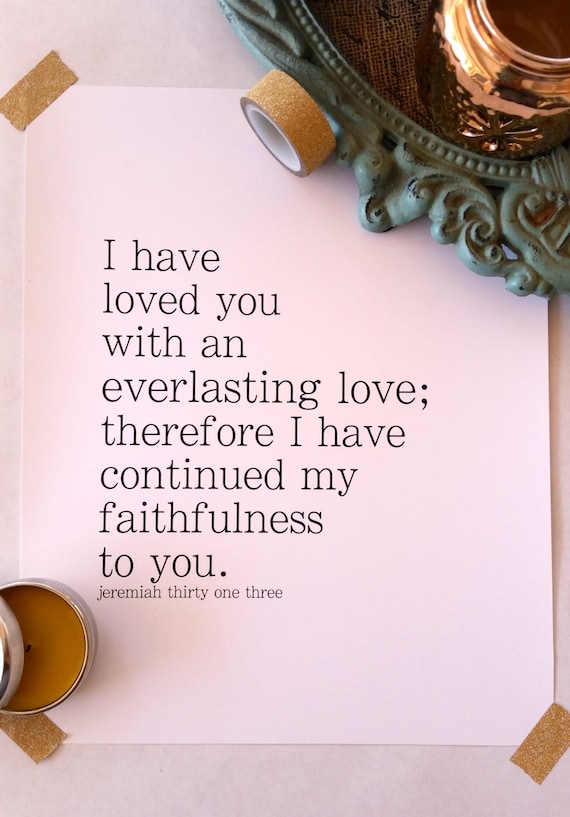 Items Similar To I Have Loved You With An Everlasting Love Jeremiah 31   Il 570xN.787963246 R0oy 