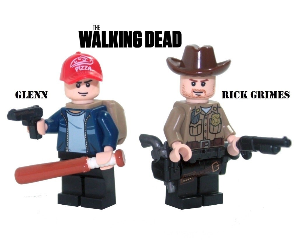 Custom Lego Walking Dead RICK GRIMES and GLENN by SimplyBricks