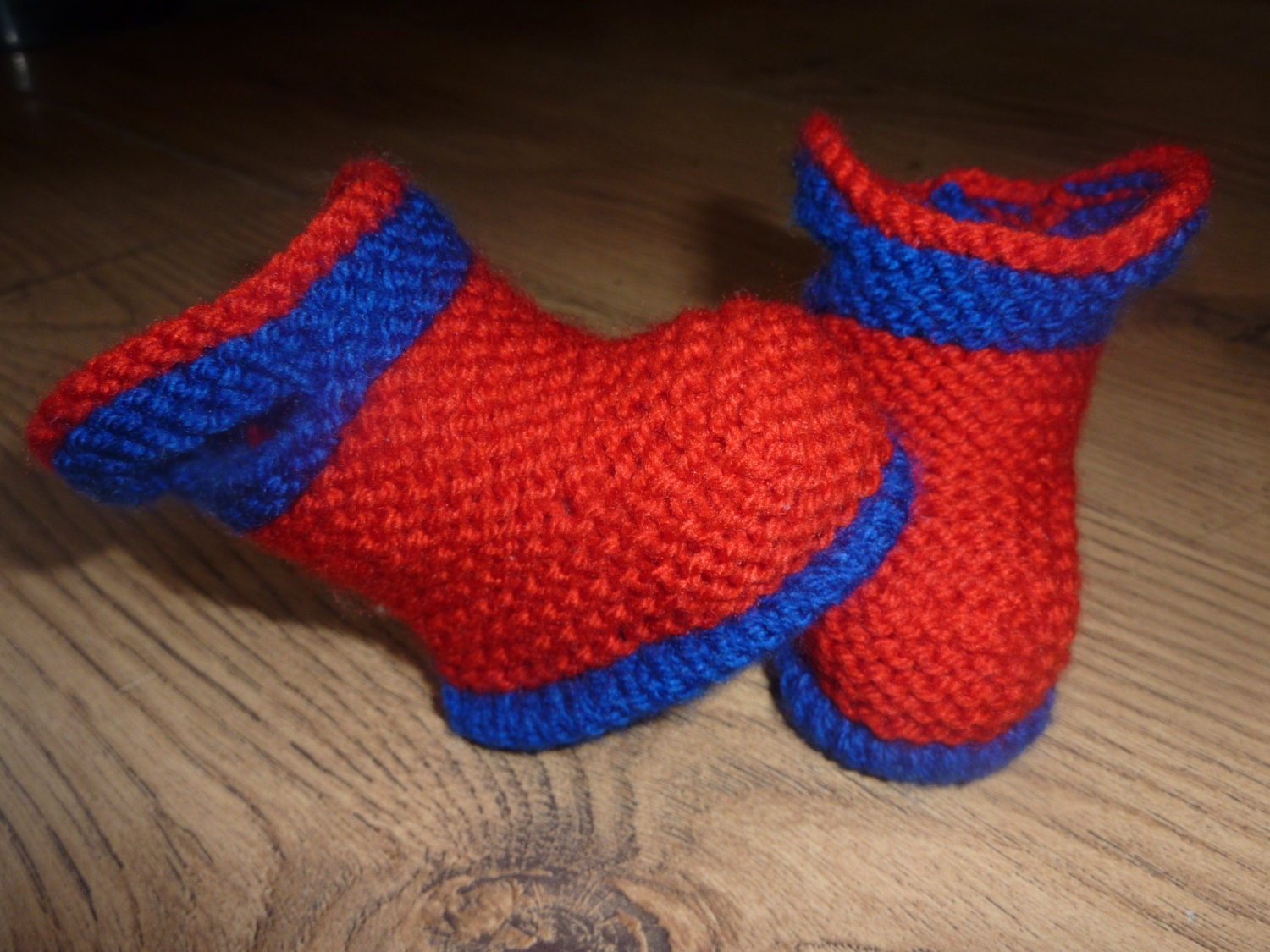 Hand Knitted Baby Booties Baby Boots Baby by DukehamDesigns