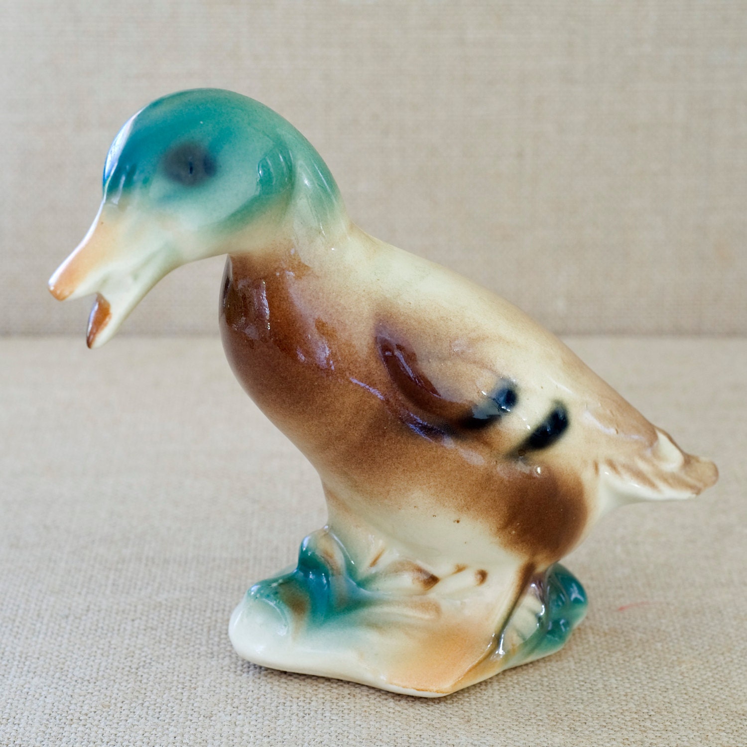 Vintage Ceramic Duck Figurine 6 by MyAffordableVintage on Etsy