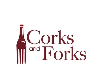 Wine cork logo | Etsy