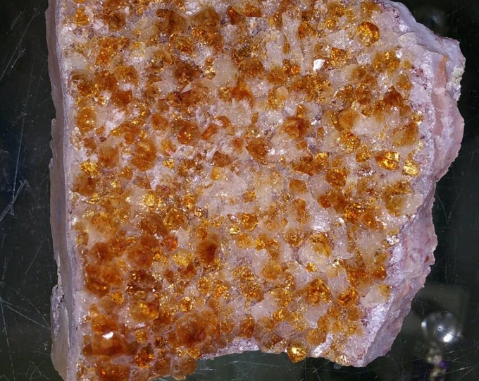 Citrine Crystal Cluster from Brazil- Deep Orange 4 inch cluster Raw Citrine \ Citrine \ Healing Stone \ Success Stone \ Citrine Crystal