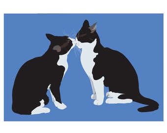 Cute cats name is Ichiro and Hanako