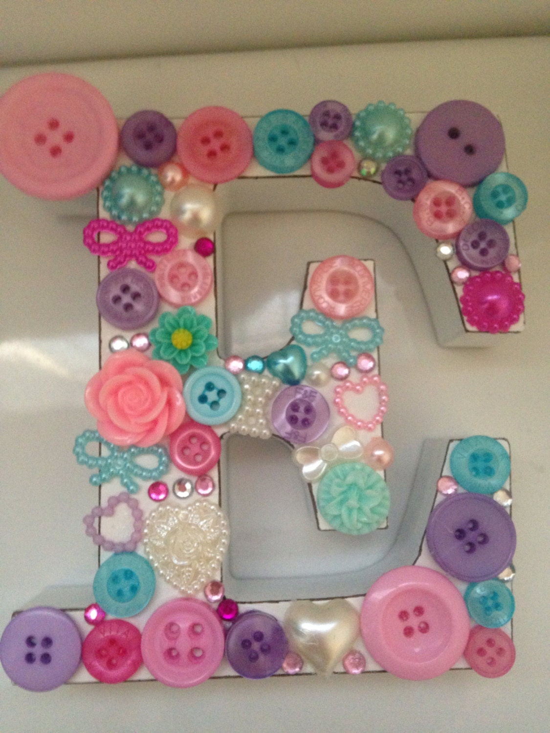 Embellished letters by Edensletters on Etsy