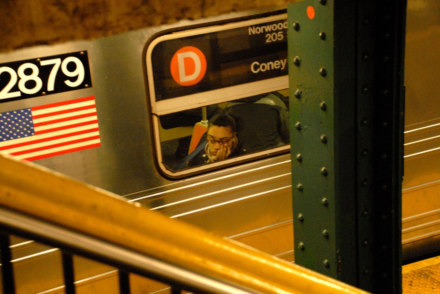 New York City Print D Train Dreams NYC Subway Subway Art