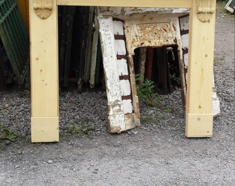 Victorian style fire surround from reclaimed timber