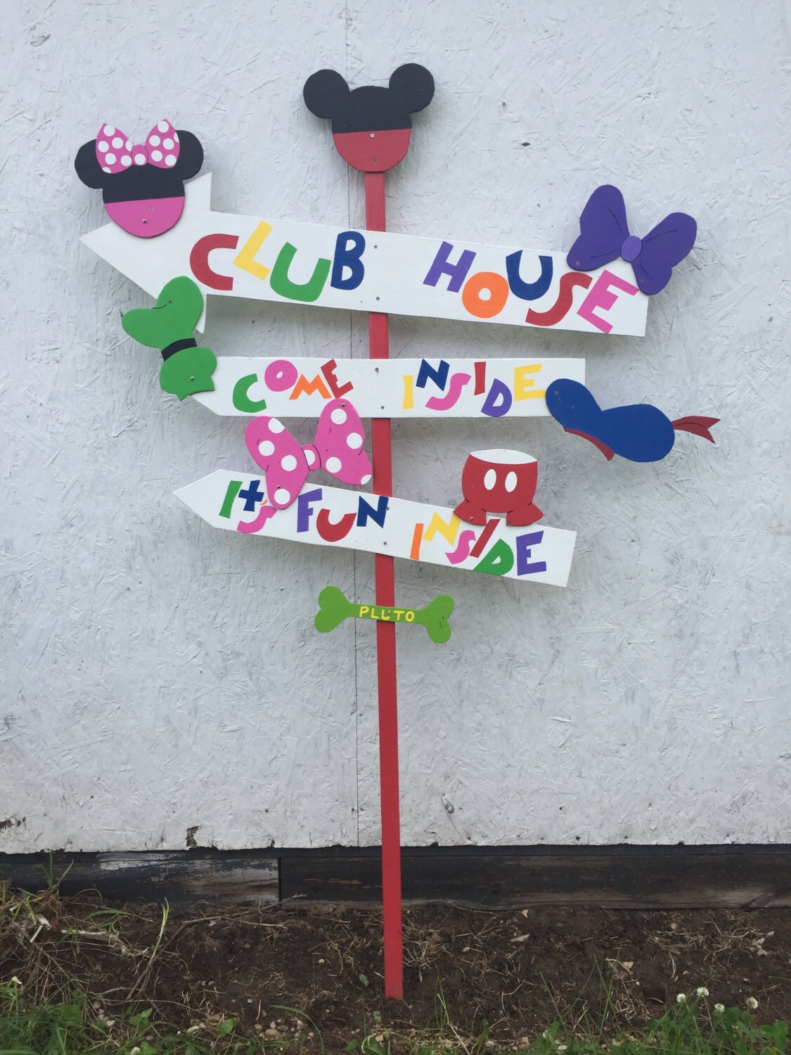 Mickey Mouse Clubhouse Yard Sign by TheLovelyMonkey on Etsy