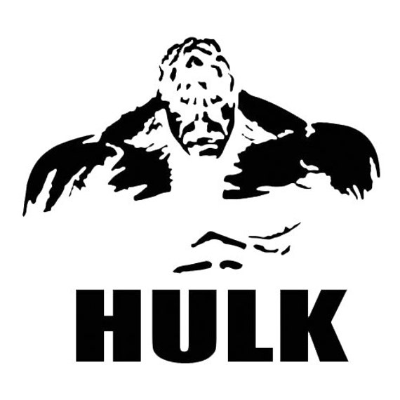 Hulk Vinyl Decal Logo Marvel Collections by JediVinylDesign