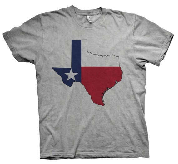 Texas State Flag Tee Shirt Flag State Shape Texas by StateofTees