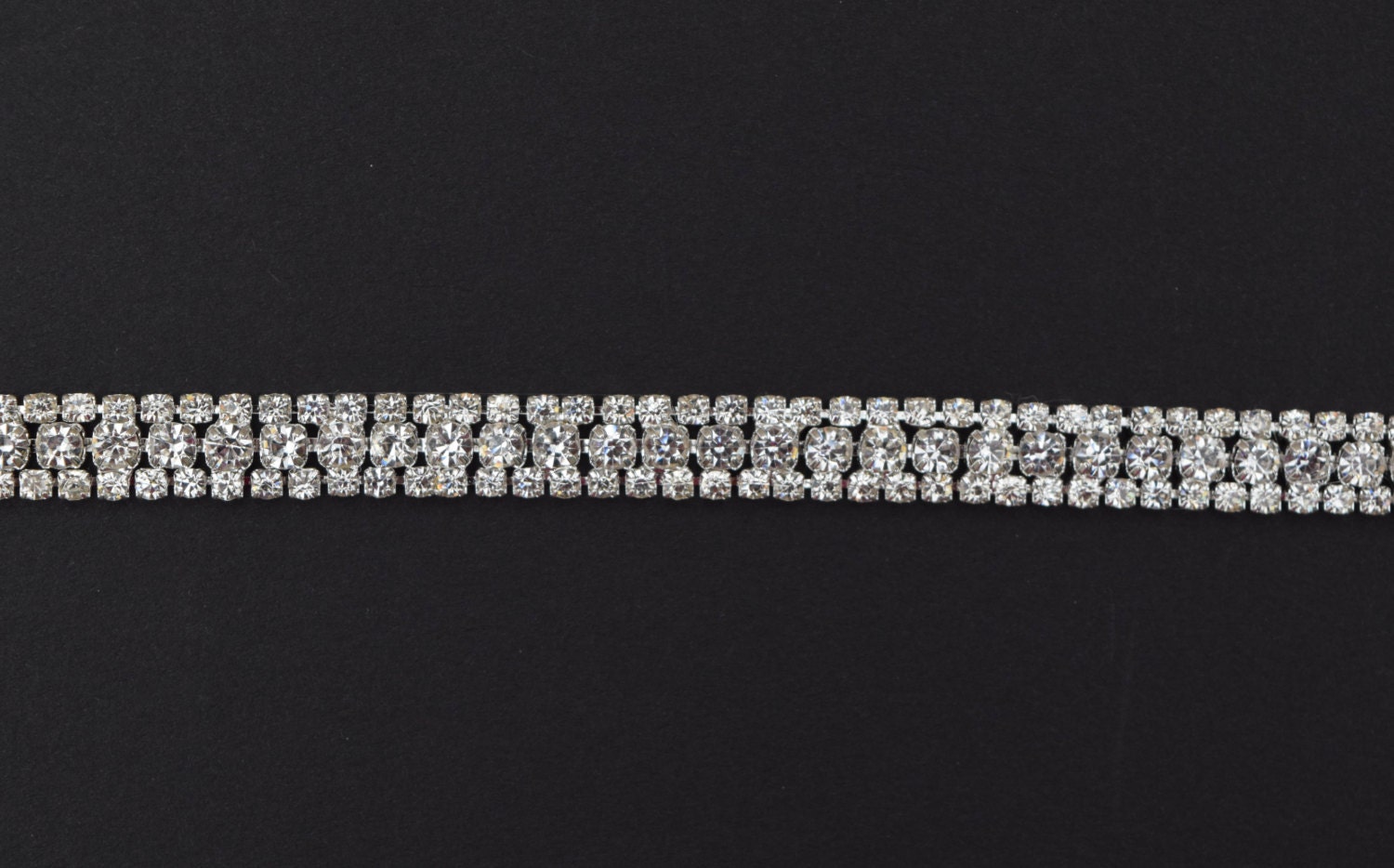 Crystal Rhinestone Trim by the Yard Wholesale Bridal Trim