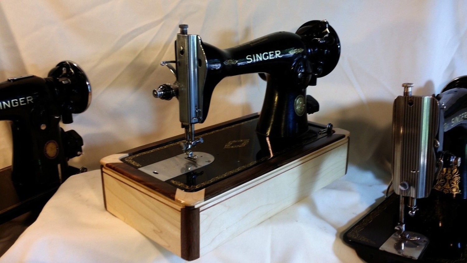 Custom Sewing Wood Base For Singer Models 66 99 1590