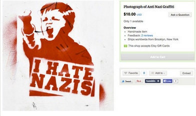 Photo of anti-Nazi graffiti