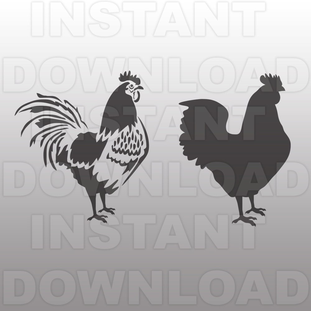 Download Chicken Livestock Farm Hen Rooster SVG File Cutting
