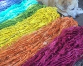 415 yards huge rainbow lot handspun handmade curly lockspun yarn lot perfect for rug, afghan, poncho, sweater, weaving, baby blanket 415 yards huge rainbow lot handspun handmade curly lockspun yarn lot perfect for rug, afghan, poncho, sweater, weaving, baby blanket