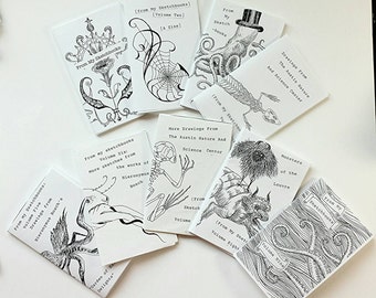 From My Sketchbooks Zine Complete Set of Nine Volumes