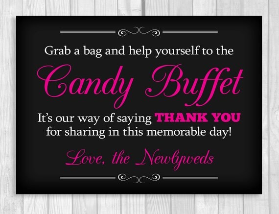 SALE Grab a Bag and Help Yourself to the Candy Buffet 8x10