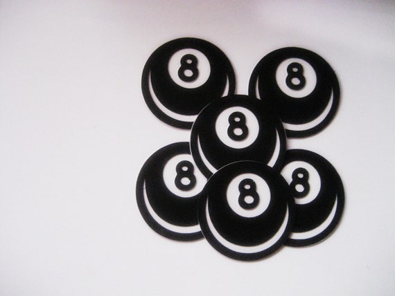 Magic 8 Ball Die Cuts-Magic 8 Ball Paper Die by scrappingyourway