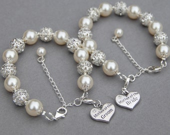 Mother of the Bride Bracelet, Mother of the Groom Bracelet, Mother of Bride Gift, Romantic Wedding, Wedding Mother Gift
