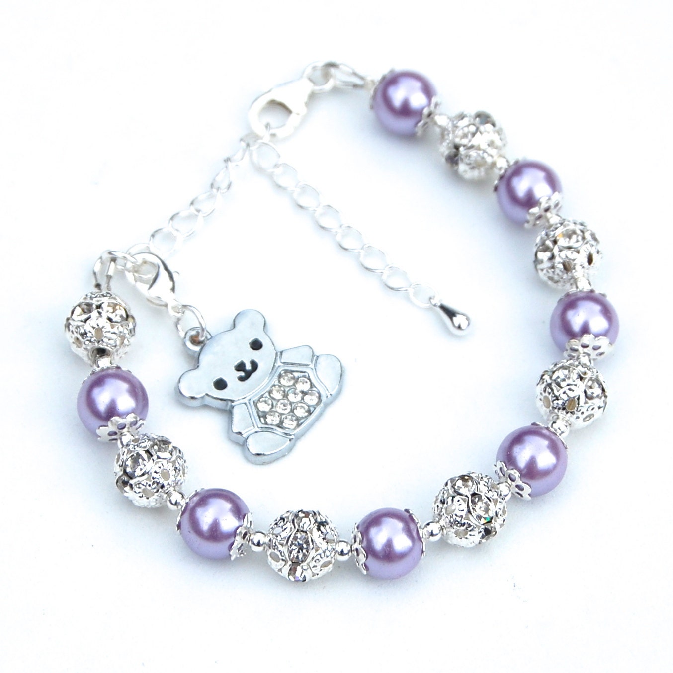 Teddy Bear Jewelry Teddy Bear Charm Bracelet Kids Gift