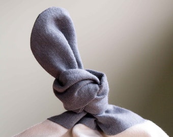 Gray Baby Hat; Minimalist Baby Cap; Simple Modern Baby Beanie; Organic Cotton Baby Top-Knot Hat; Handmade New Baby Shower Gift; Shadow