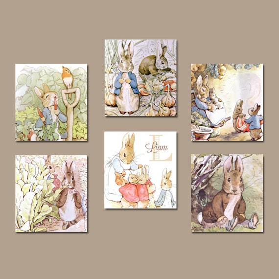 PETER RABBIT Wall Art CANVAS or Prints Peter Rabbit by TRMdesign