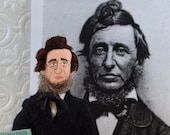 Henry David Thoreau Doll Miniature Author of Walden Art Collectible Henry David Thoreau Doll Miniature Author of Walden Art Collectible