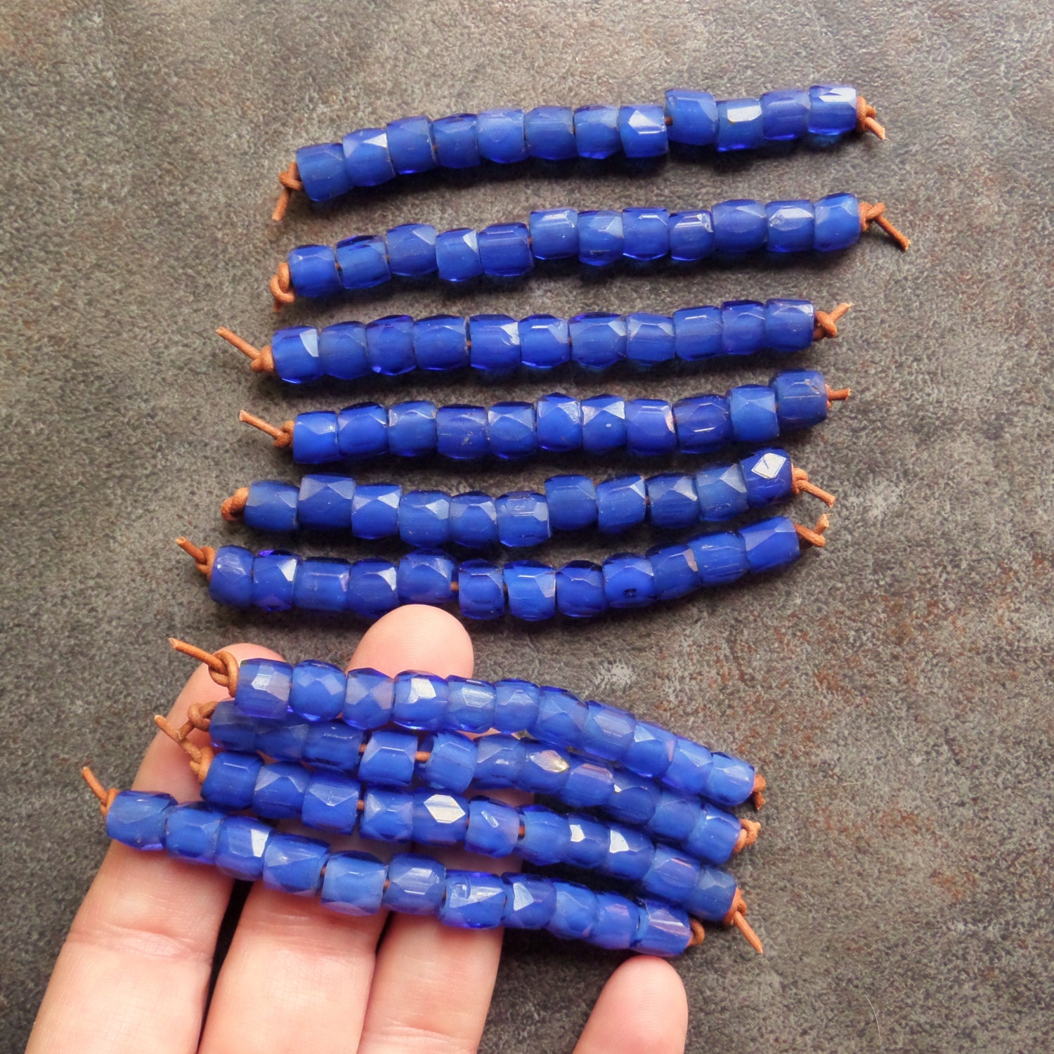 Matched "Russian" Beads from the African Trade from TradeBeads on Etsy