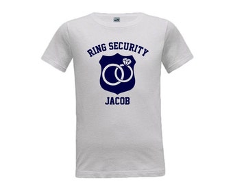 RING SECURITY SHIRT. Custom Ring Security. Personalized Ring Bearer. Ring Bearer shirts. rbs