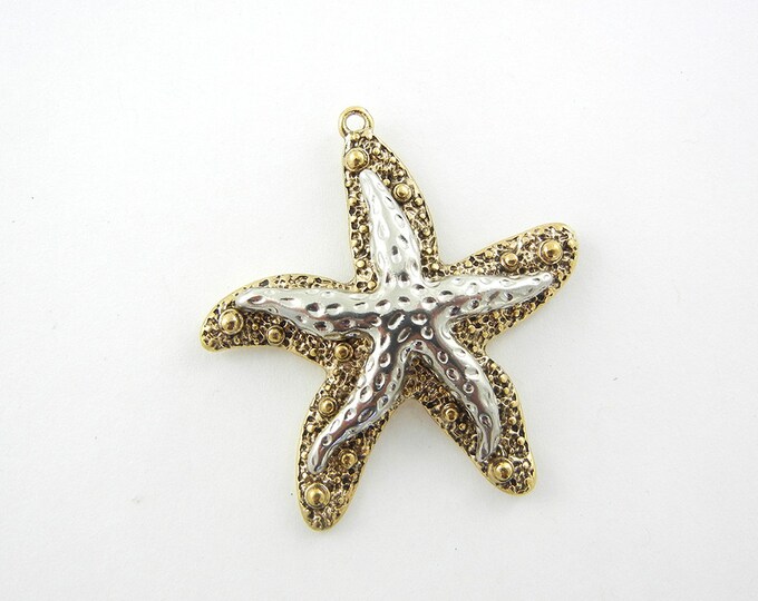 Two-tone Starfish Charm